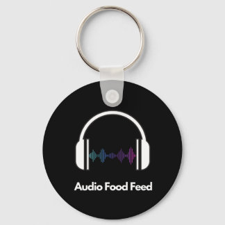 Audio Food Feed Key Ring