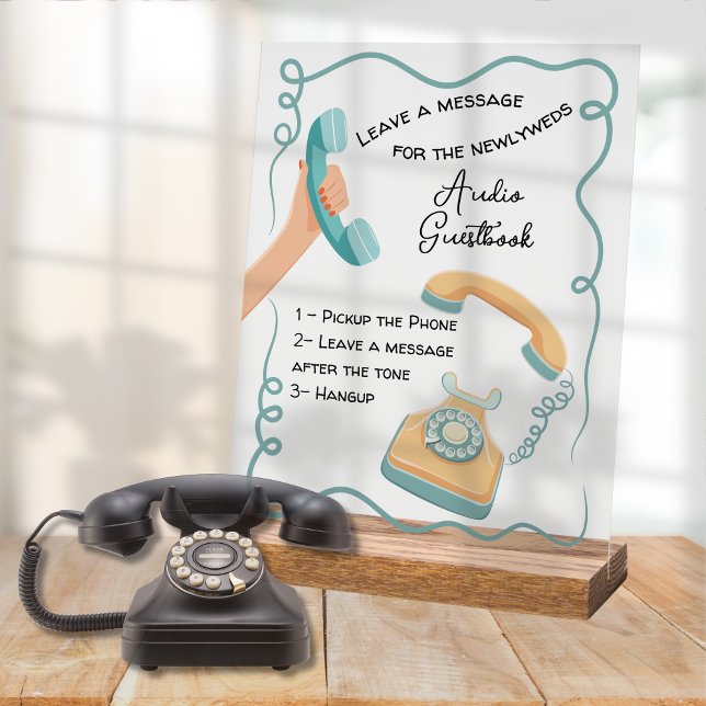 Audio guestbook message doodle whimsical sign (Creator Uploaded)