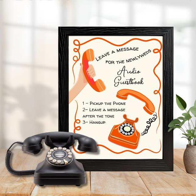 Audio guestbook message doodle whimsical sign (Creator Uploaded)
