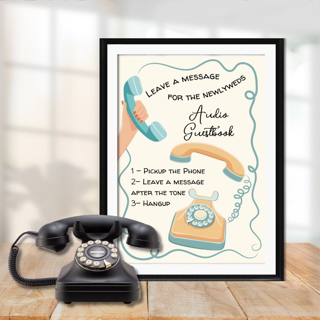 Audio guestbook message doodle whimsical sign (Creator Uploaded)