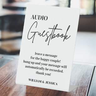 Audio Guestbook Phone Message Guest Book Sign