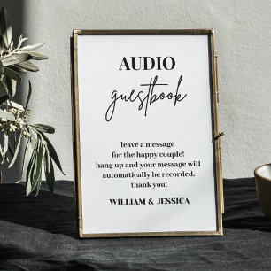 Audio Guestbook   Phone Message Guest Book Sign