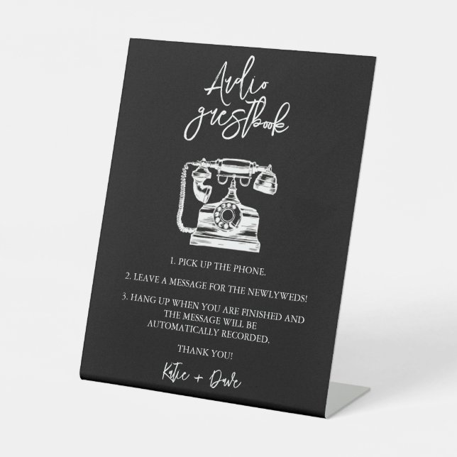 Audio Guestbook Wedding Sign (Front)