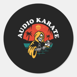 Audio Karate California Reaper  Classic Round Sticker