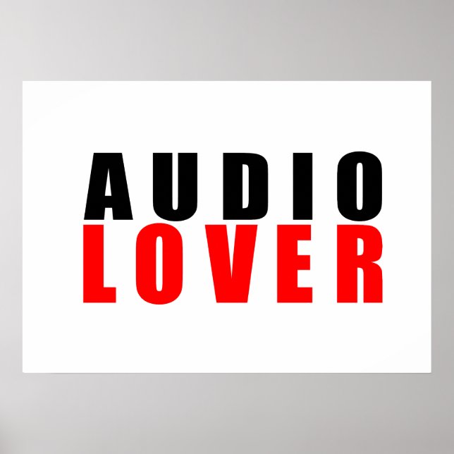 Audio lover poster (Front)