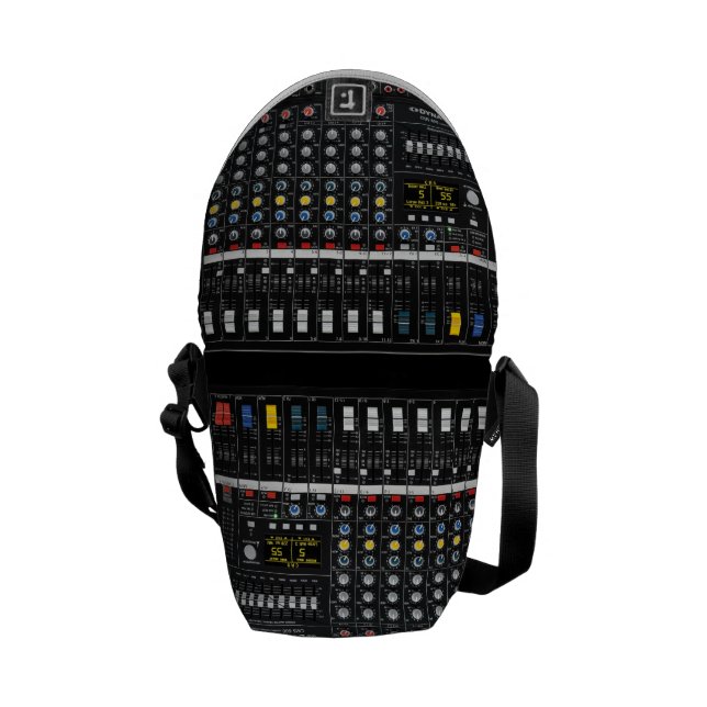 Audio Mixer pattern Commuter Bag (Back Open)