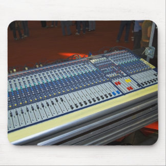audio mixing console - sound board mouse mat