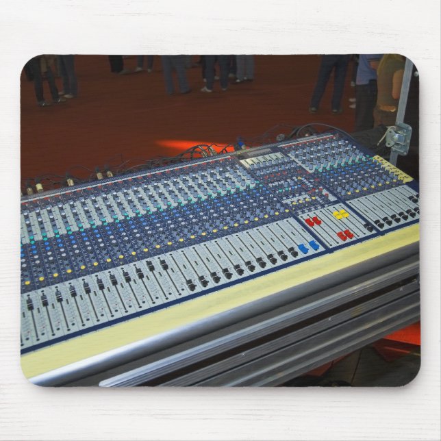 audio mixing console - sound board mouse mat (Front)
