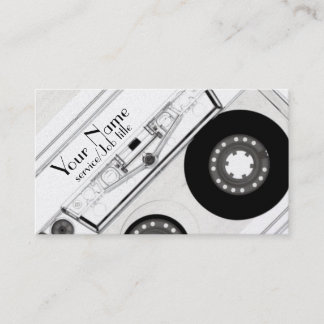 Audio music production DJ play business card