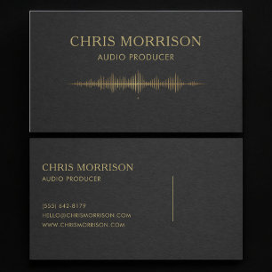 Audio Producer Business Card