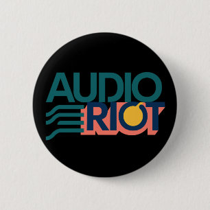 Audio Riot Band Logo Circle Pin