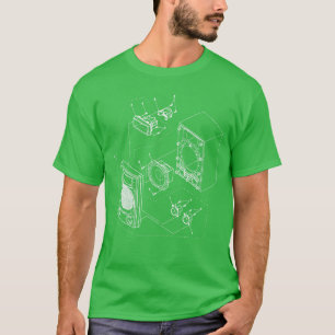 Audio Speaker Diagram for the music lover gift vin T-Shirt