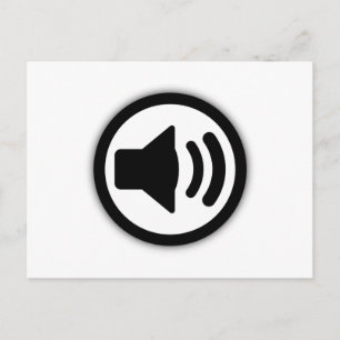 Audio Speaker Postcard