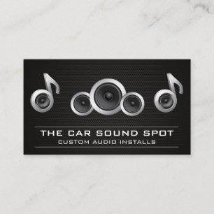 Audio Speaker Subwoofer   Car Sound Business Card