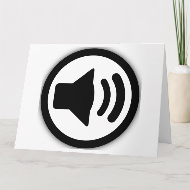 Audio Speaker Thank You Card (Front)