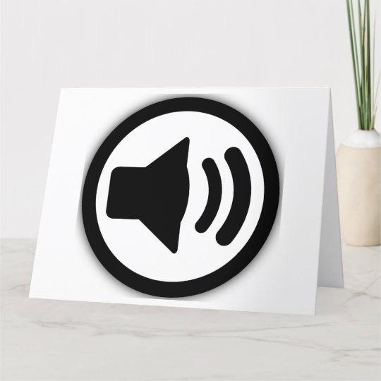 Audio Speaker Thank You Card | Zazzle.co.uk