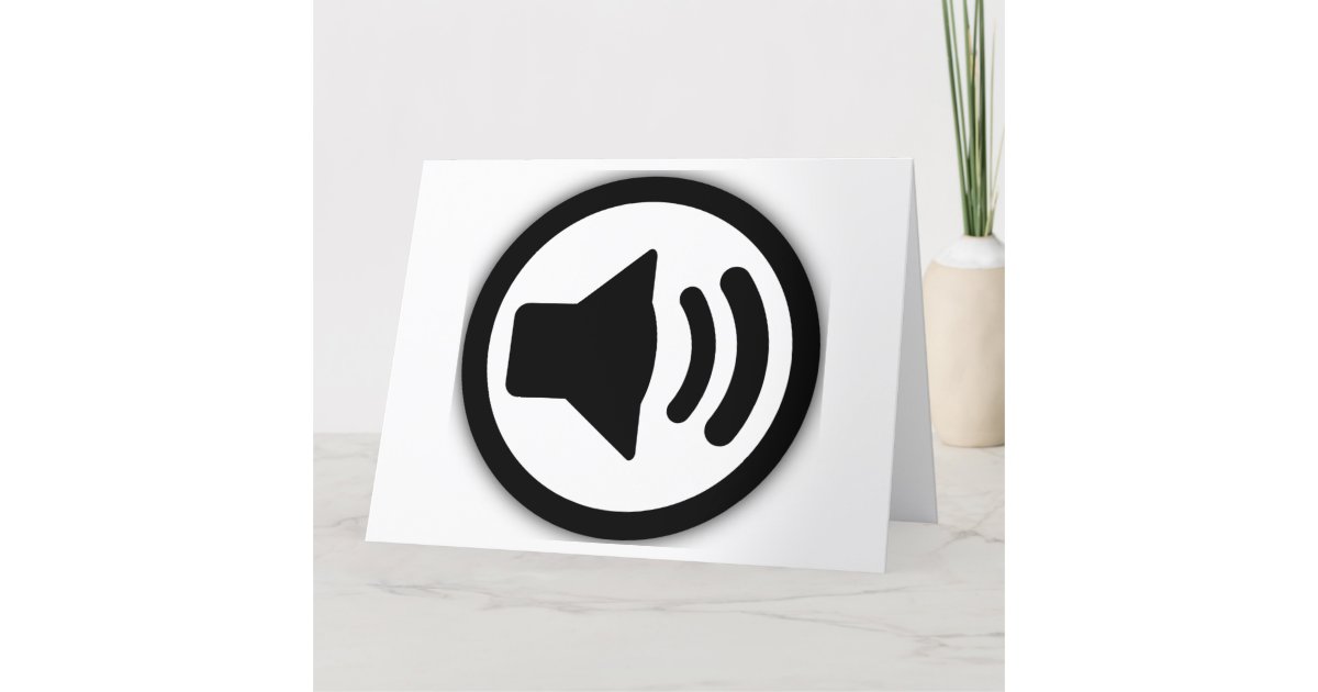 Audio Speaker Thank You Card | Zazzle.co.uk