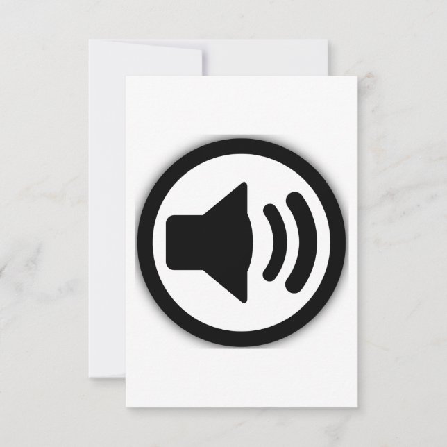 Audio Speaker Thank You Card (Front)