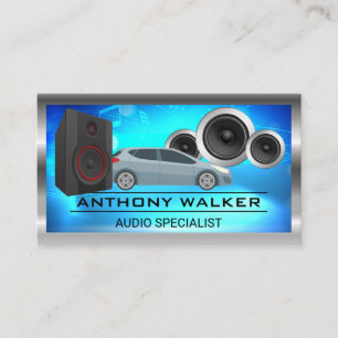 Audio Speakers   Subwoofers   Technician Business Card