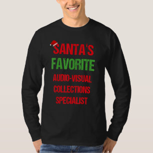 Audio Visual Collections Specialist Funny Christma T-Shirt