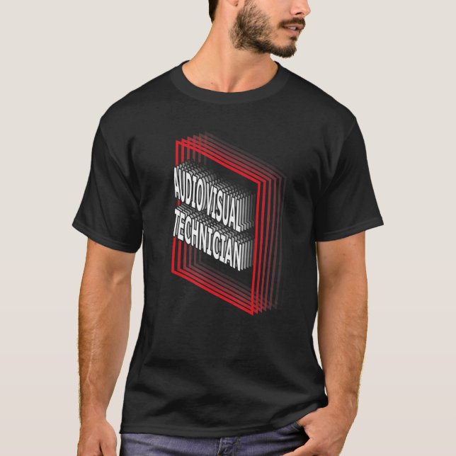Audio Visual Technician Job Title Appreciation Ret T-Shirt (Front)