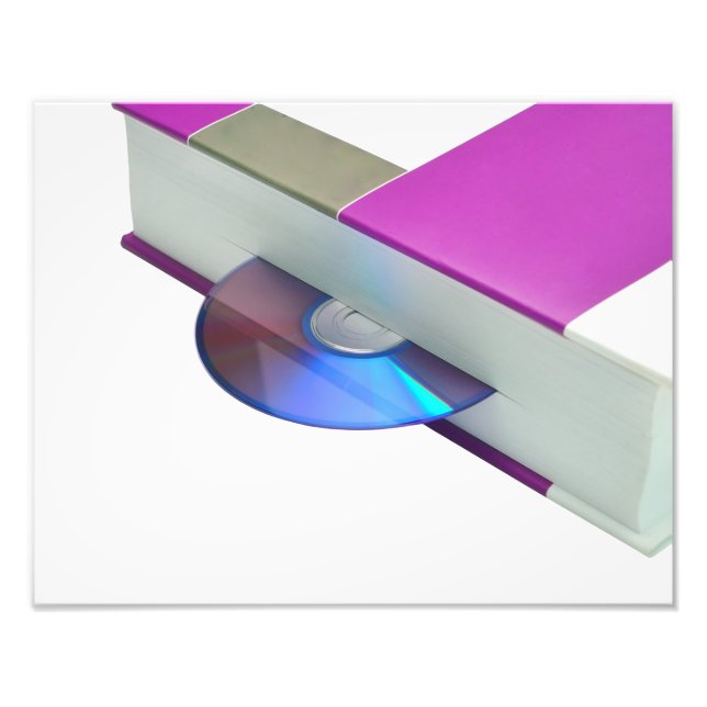 audiobook compact disc read book audio education photo print (Front)