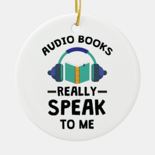 Audiobooks Really Speak to Me Audiobook Lover Ceramic Tree Decoration
