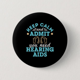 Audiologist Audiology Squad Staff Funny Hearing Ai 6 Cm Round Badge