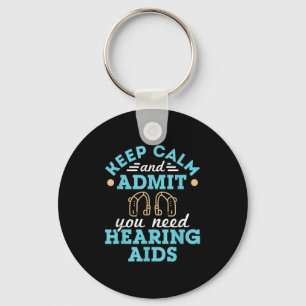 Audiologist Audiology Squad Staff Funny Hearing Ai Key Ring