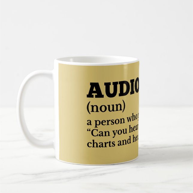 Audiologist Coffee Definition Mug (Left)