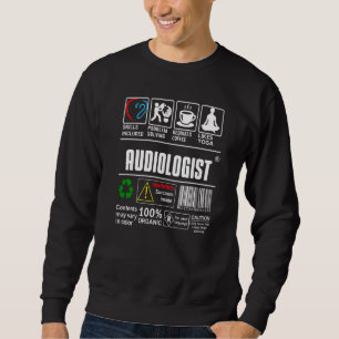 Audiologist Doctor Label Skills Problem Solving Co Sweatshirt