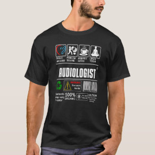 Audiologist Doctor Label Skills Problem Solving Co T-Shirt