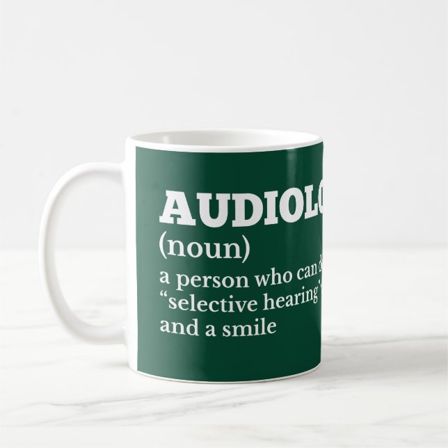 Audiologist Funny Coffee Definition Mug (Left)