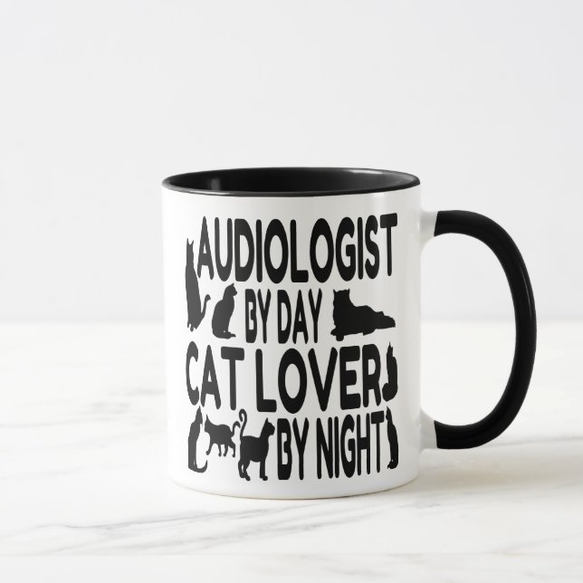 Audiologist Loves Cats Mug (Right)