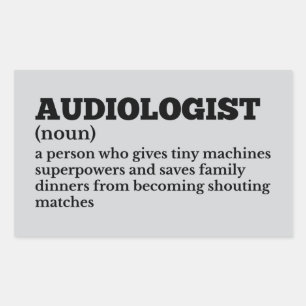 Audiologist Meaning Funny Sticker
