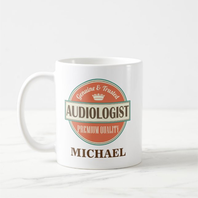 Audiologist Personalised Office Mug Gift (Left)