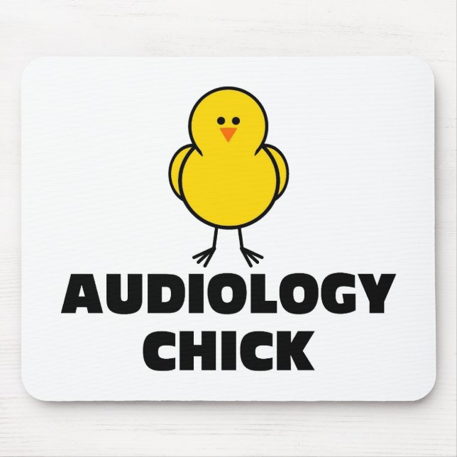 Audiology Chick Mouse Mat (Front)