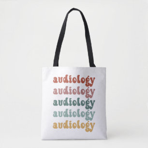 Audiology   Doctor of Audiology Audiologist Retro Tote Bag