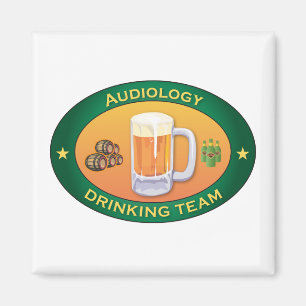 Audiology Drinking Team Magnet