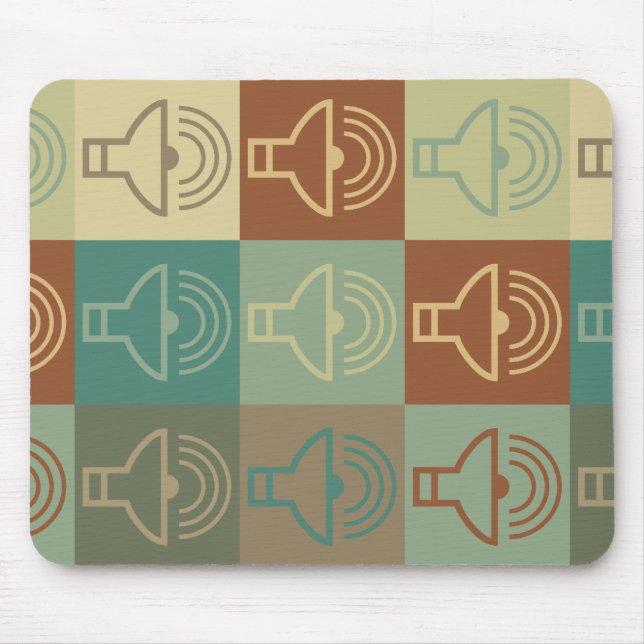 Audiology Pop Art Mouse Mat (Front)