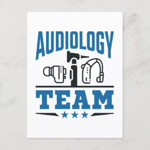 Audiology Team Staff Squad Audiologist Hearing Postcard