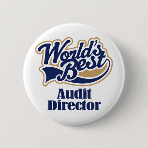 Audit Director Gift 6 Cm Round Badge