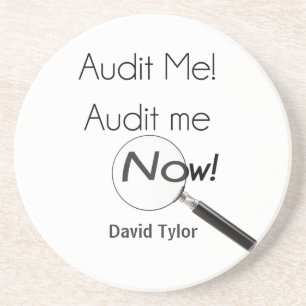 Audit me! coaster