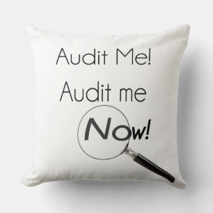 Audit me! cushion