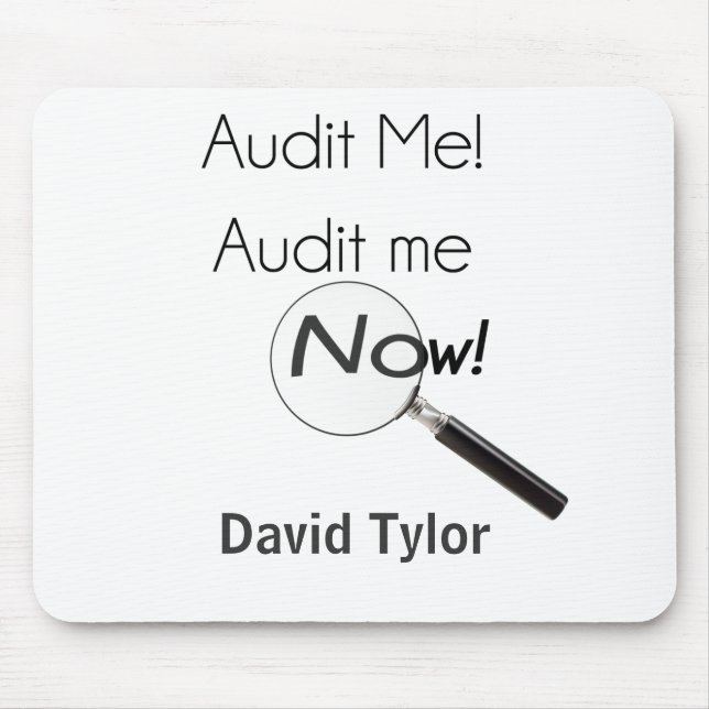 Audit me! mouse mat (Front)