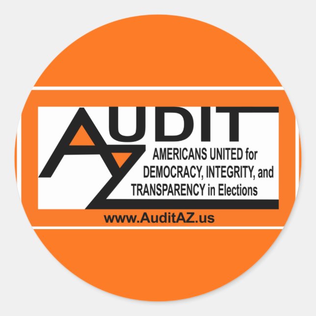 AuditAZ 3" Sticker Round (Front)