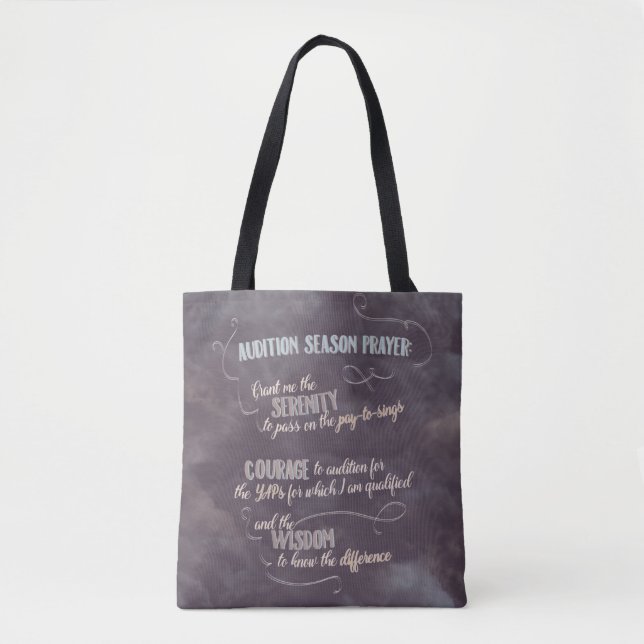 Audition Season Prayer tote bag (Front)