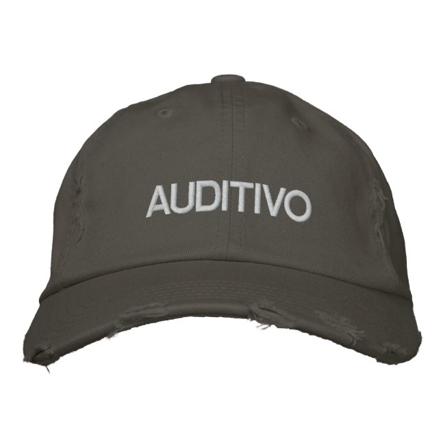 AUDITIVO EMBROIDERED HAT (Front)