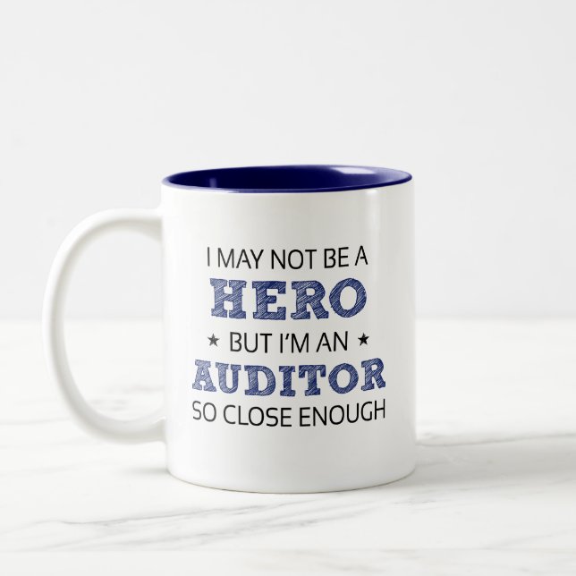Auditor Humour Novelty Two-Tone Coffee Mug (Left)