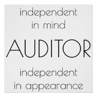 "Auditor: Independant in Mind & Appearance"